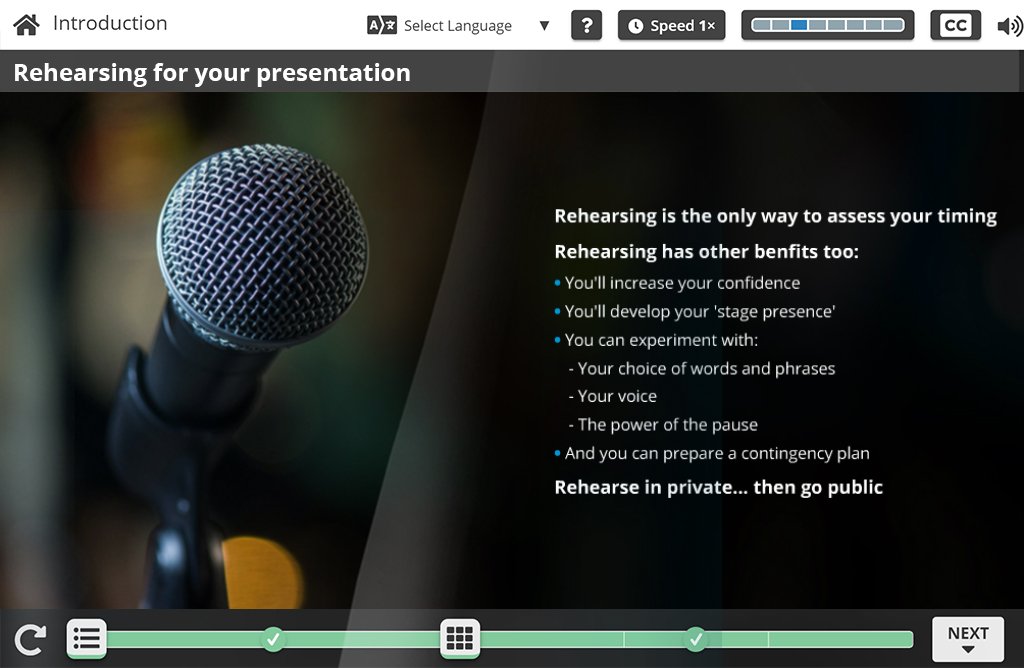 Rehearsing for your Presentations