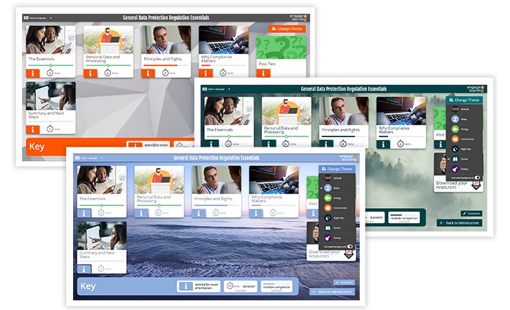 Feature - Unique themes for your learning environment